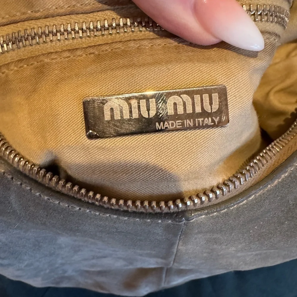 MIU MIU Vintage Suede Slouchy Handbag - Picture 10 of 16